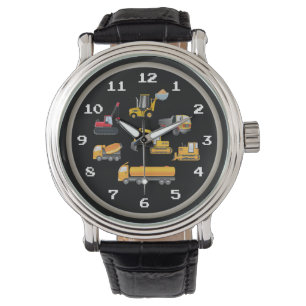 Montre Véhicules de construction amusants