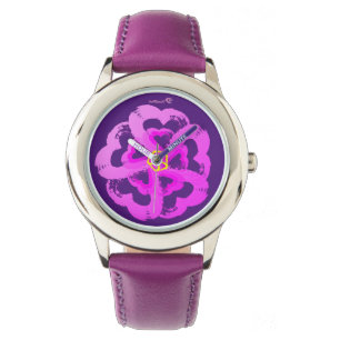 Montre Veille cardiaque Fleur pourpre