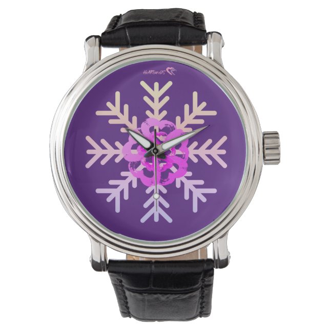 Montre Veille cardiaque Surveillance du flocon de neige p (devant)