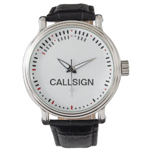 Montre Veille de code morse élégant