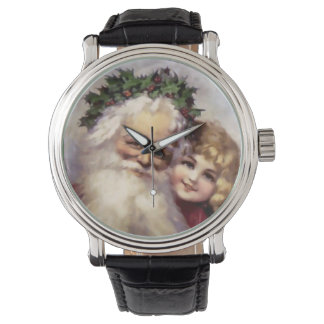 Montre Veille de Noël avec Père Noël et Enfant