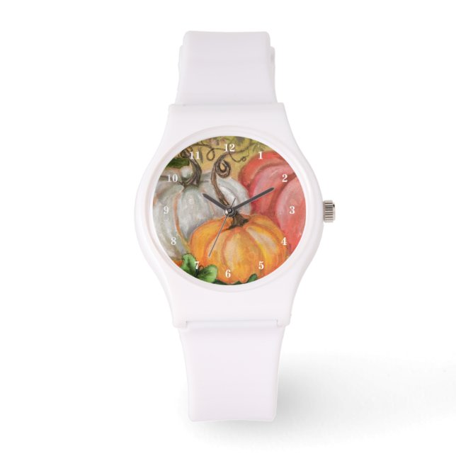 Montre Veille d'Halloween citrouilles (Recto)