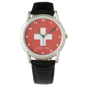 Montre Veille Drapeau Suisse