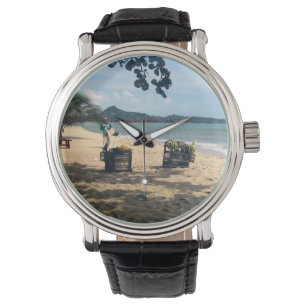 Montre Vendeurs de plage ... Plage de Lamai, île de Koh S