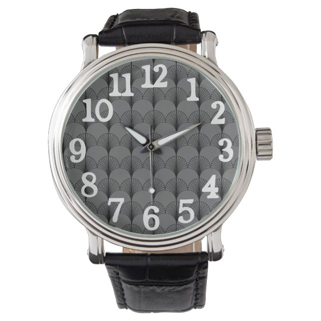 Montre Ventilateurs gris et noirs (devant)