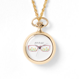 Montre Verres et marguerites personnalisables
