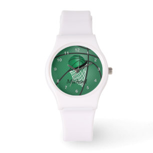 Montre Vert du nom du basket-ball do-it-yourself de