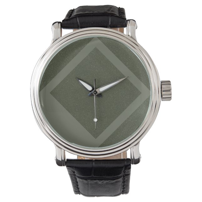 Montre verte Moss (devant)