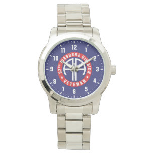 Montre Vétéran de la 82e division aéroportée en acier ino