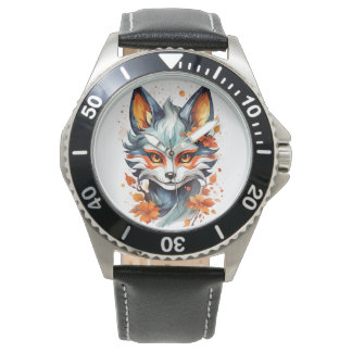 Montre Vibes Fox : Art d'automne intemporel