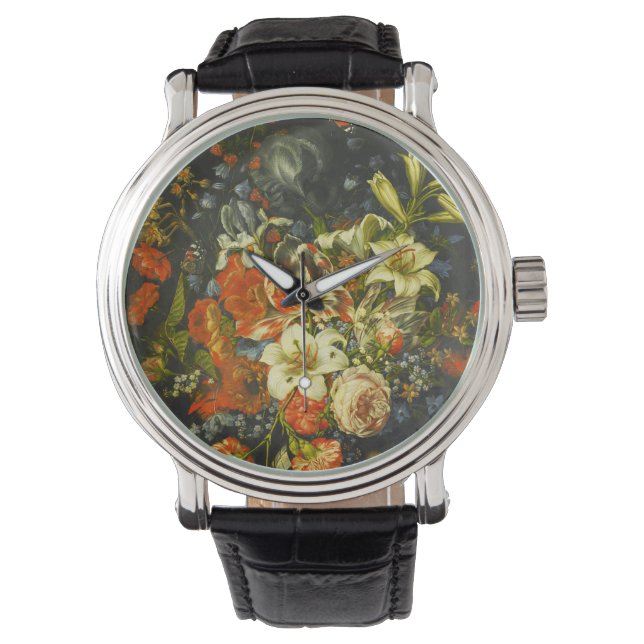 Montre Vie morte avec fleurs et fruits (devant)