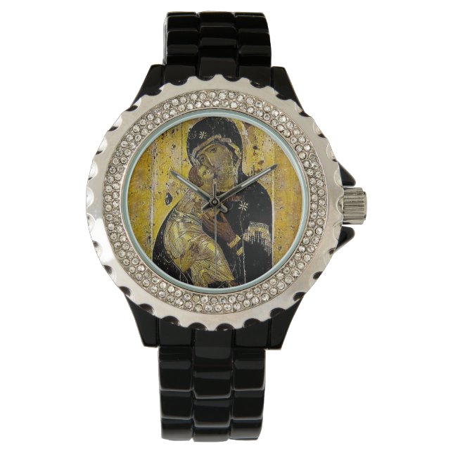Montre Vierge ukrainienne de Kiev Icône Madonna Keepsaké  (devant)