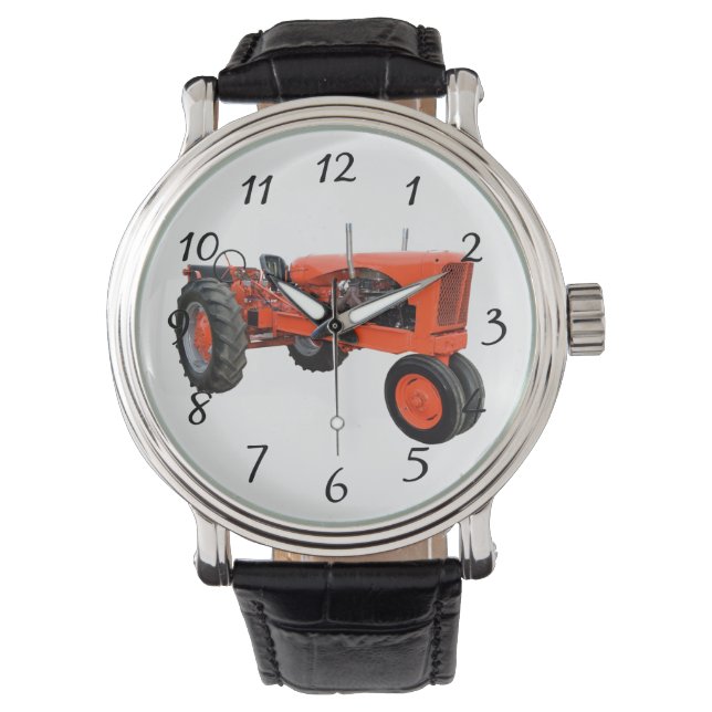 Montre vieux tracteur rouge (devant)