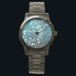 Montre Vincent Van Gogh Almond Blossoms Dark Turquoise<br><div class="desc">Profitez de la floraison romantique des fleurs d'amandes de Vincent Van Gogh dans des couleurs mises à jour.</div>