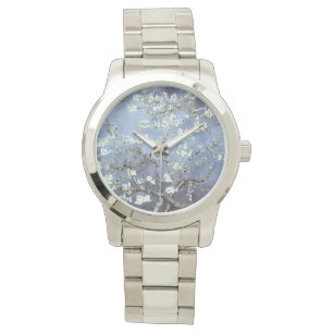 Montre Vincent Van Gogh Almond Blossoms gris bleu WAch