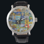 Montre Vincent van Gogh - chefs-d'oeuvre Mosaic Patchwork<br><div class="desc">Vincent van Gogh - Pièces maîtresses Patchwork,  6x6 Grid</div>
