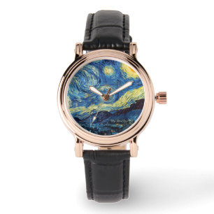 Montre Vincent Van Gogh Peinture de la lune de nuit Starr