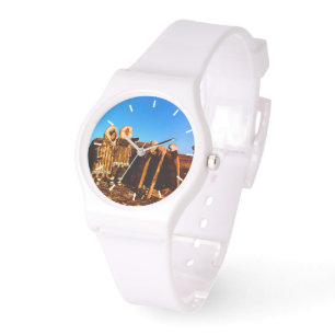 Montre Vintage Alaska Fur vêtu eskimo arctique sod igloo
