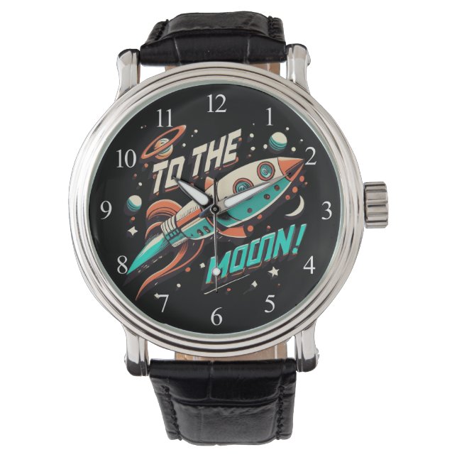 Montre Vintage Au Moon Rocket ship (devant)