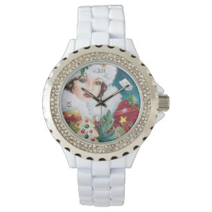 Montre Vintage belle femme de Noël