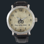 Montre Vintage Big 60th Birthday Watch<br><div class="desc">Vintage Big 60th Birthday Watch</div>