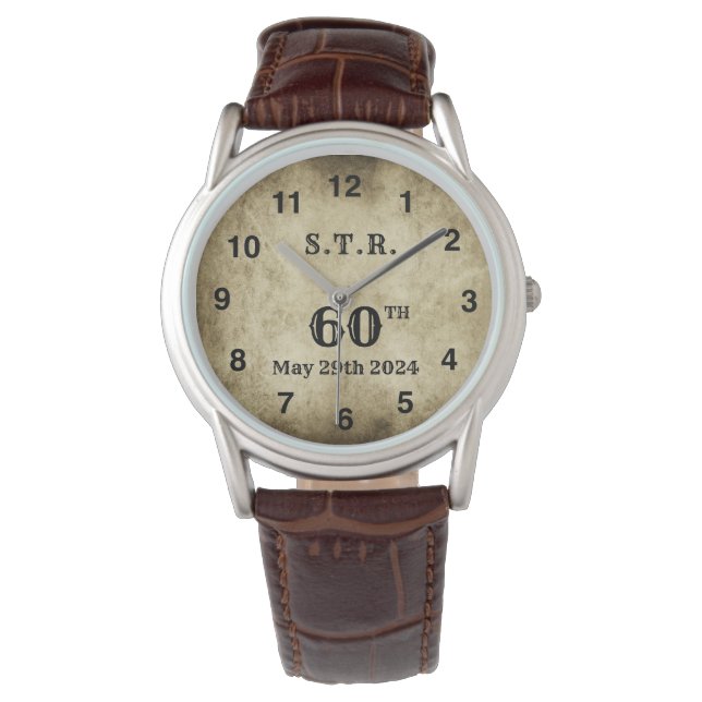 Montre Vintage Big 60th Watch - personnalisable (devant)