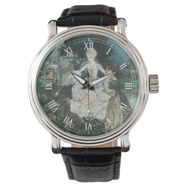 Montre Vintage Cinderella Fairy Godmère par Edmund Dulac (devant)