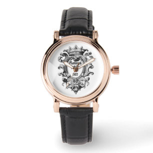Montre Vintage Crown Look Platinum Jubilee 2022 Carré