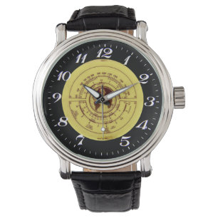 Montre vintage de cadran d'émission de radio