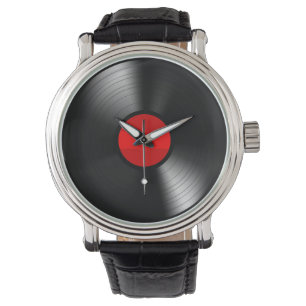 Montre vintage de disque vinyle