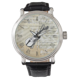 Montre vintage de musique de violon