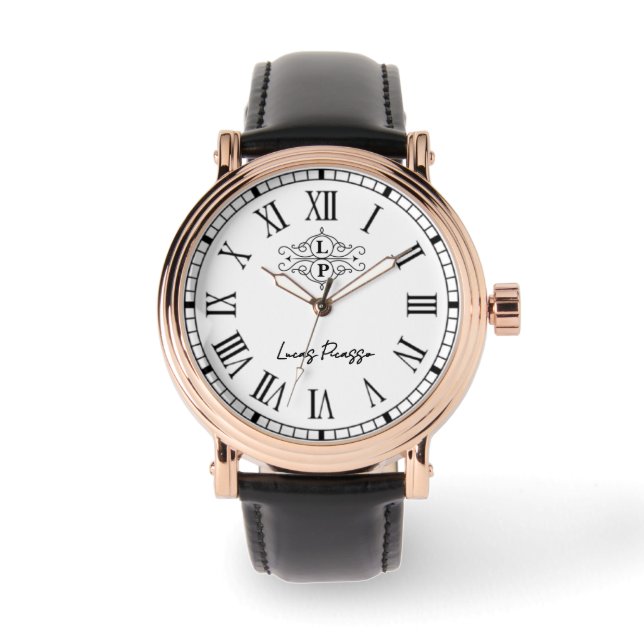 Montre Vintage Monogrammed Name Engraved  (Recto)