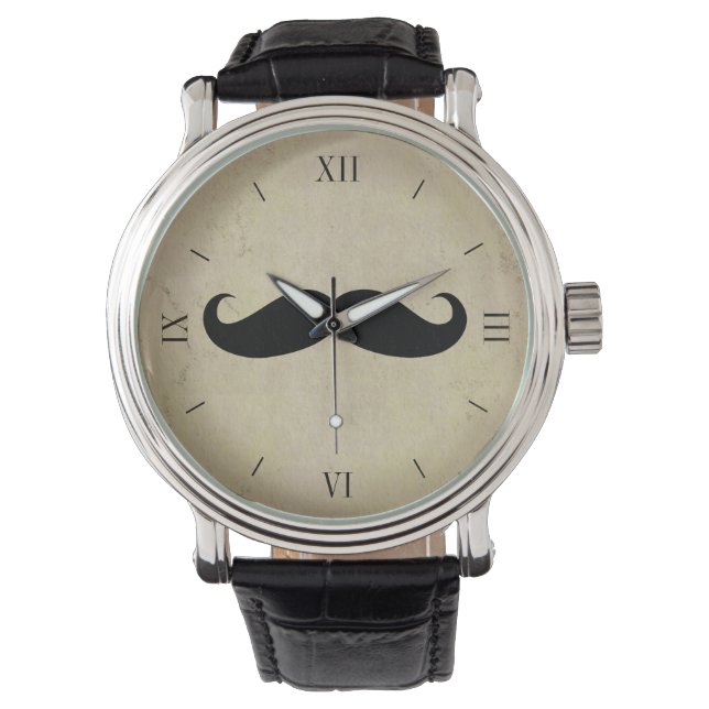 Montre vintage Mustache (devant)