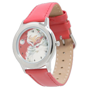 Montre Vintage Noël Père Noël, Jolly et Winking