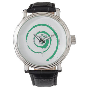Montre vintage pour hommes avec bracelet noir en c
