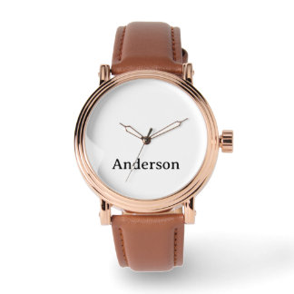 Montre vintage rose gold pour hommes avec bracelet