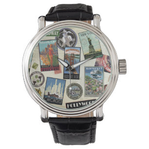 Montre Vintage voyage moderne USA