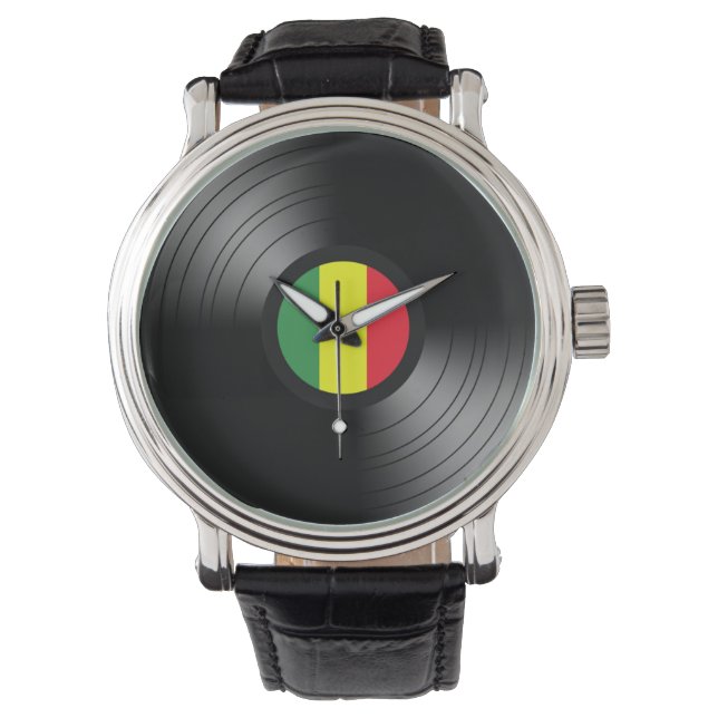 Montre Vinyl reggae (devant)