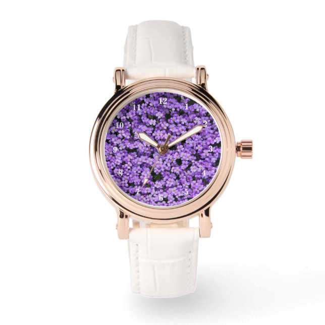 Montre Violets Regarder Fleurs Violettes (Recto)