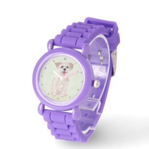 Montre Violette pour Chien Morkie