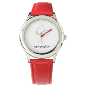 Montre Violiniste. Image et texte personnalisables.