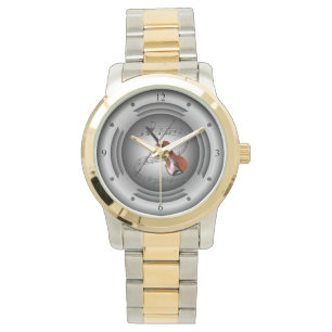 Montre Violon ~ Scroll musical ~ Conférencier d'argent ~