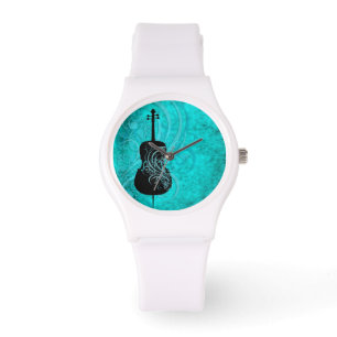 Montre Violoncelle turquoise musical
