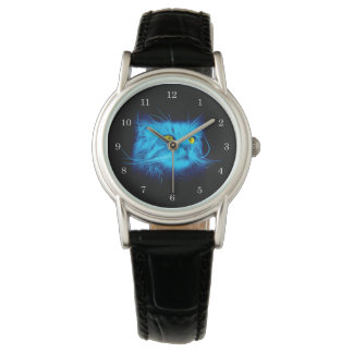 Montre Visage de chats bleus