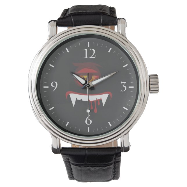 Montre Visage de monstre de sang mignon (devant)