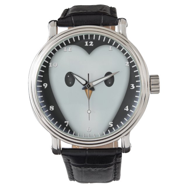Montre Visage de pingouin mignon (devant)