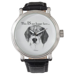 Montre Visage heureux de beagle