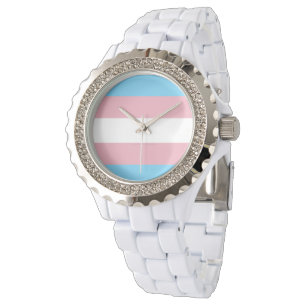 Montre Visibilité du drapeau de fierté transgenre de Slip