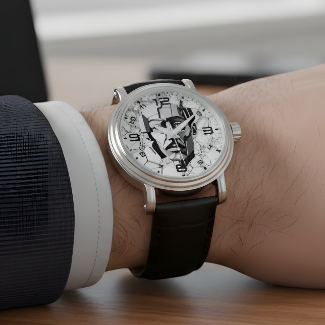 Montre Visionnaire Abstraite Geometric Tesla (Créateur téléchargé)