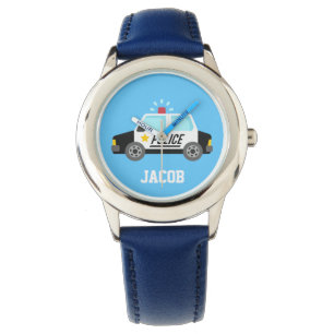 Montre Voiture de Police Classique avec Sirène Pour Enfan